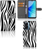 Beschermhoesje OPPO A77 5G | A57 5G Smartphone Hoesje Zebra