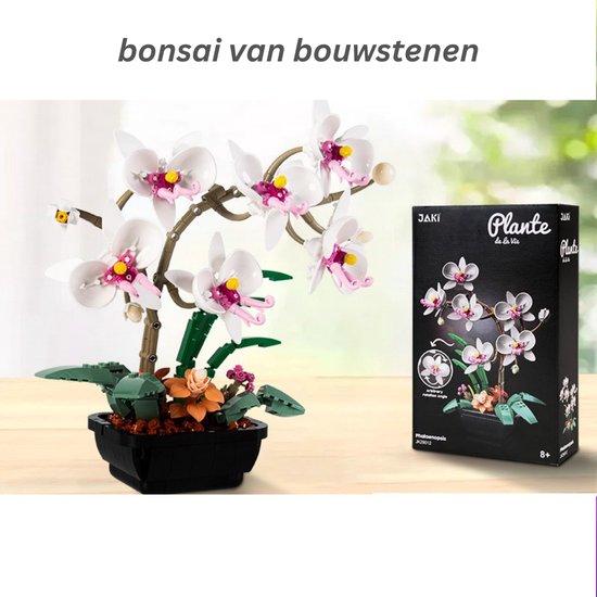 Orchidee Lego Bloem Blokken - Compatibel 10311 - Vetplanten Bonsai Boeket - Bricks Speelgoed Voor Meisjes Volwassenen En Kinderen