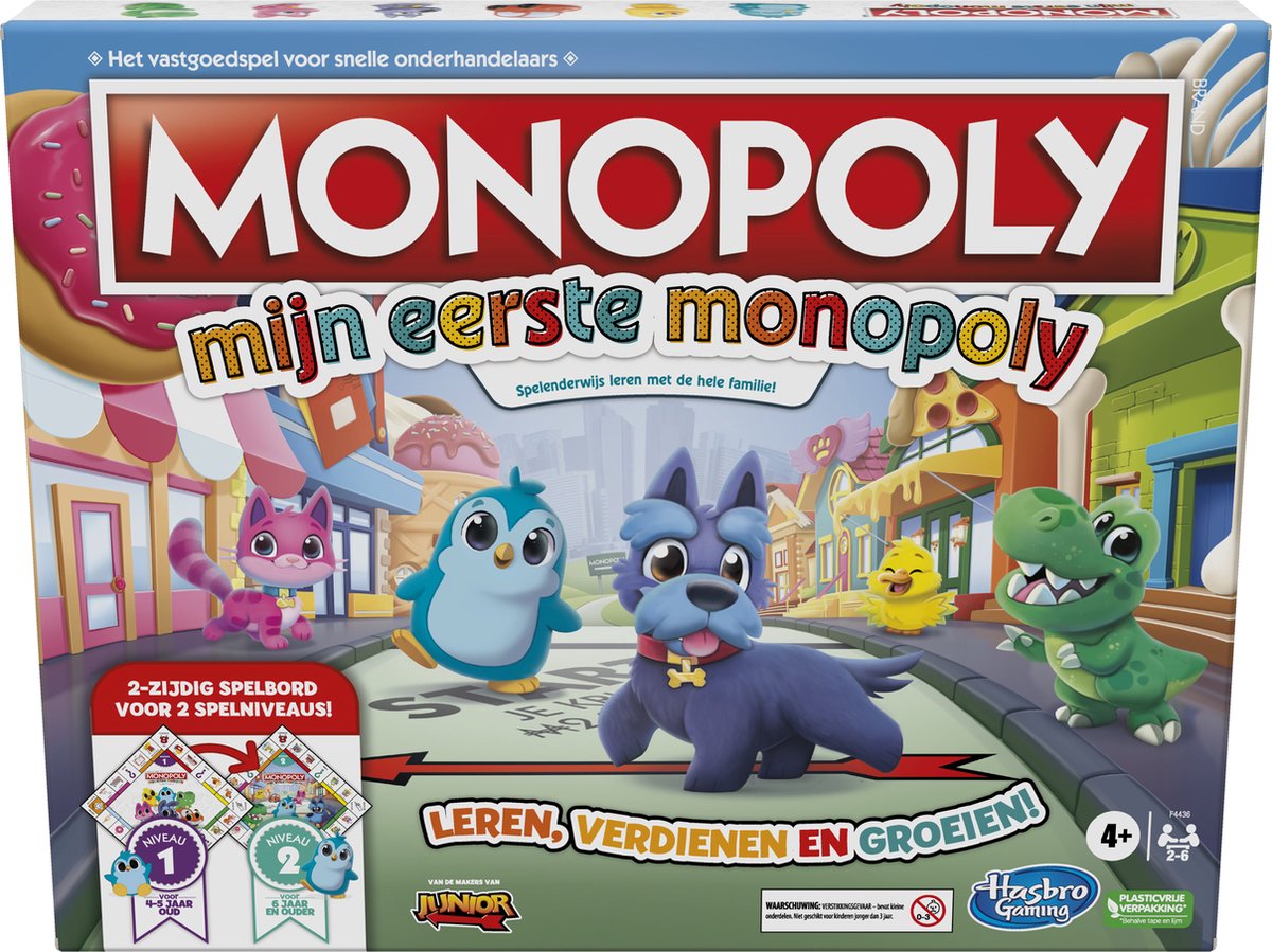Monopoly Mijn Eerste Monopoly - Junior Uitgave - Bordspel - Monopoly