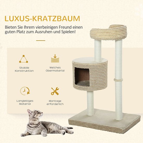 griffoir pour chat / grand arbre d'escalade - maison de jeu pour chats / maison de jeu pour chats