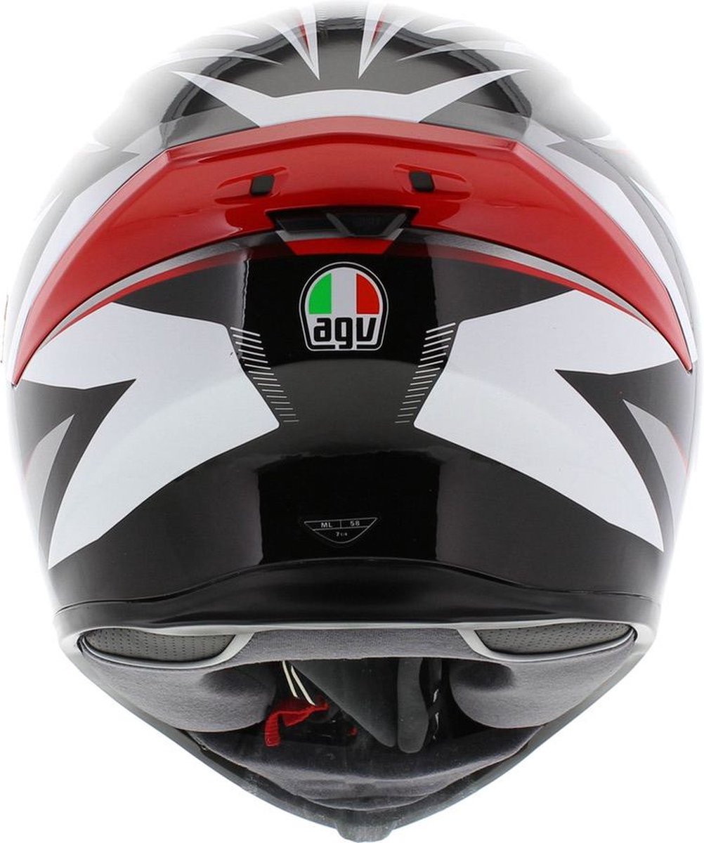 Casque de moto AGV K5- S Plasma blanc rouge noir ML | bol