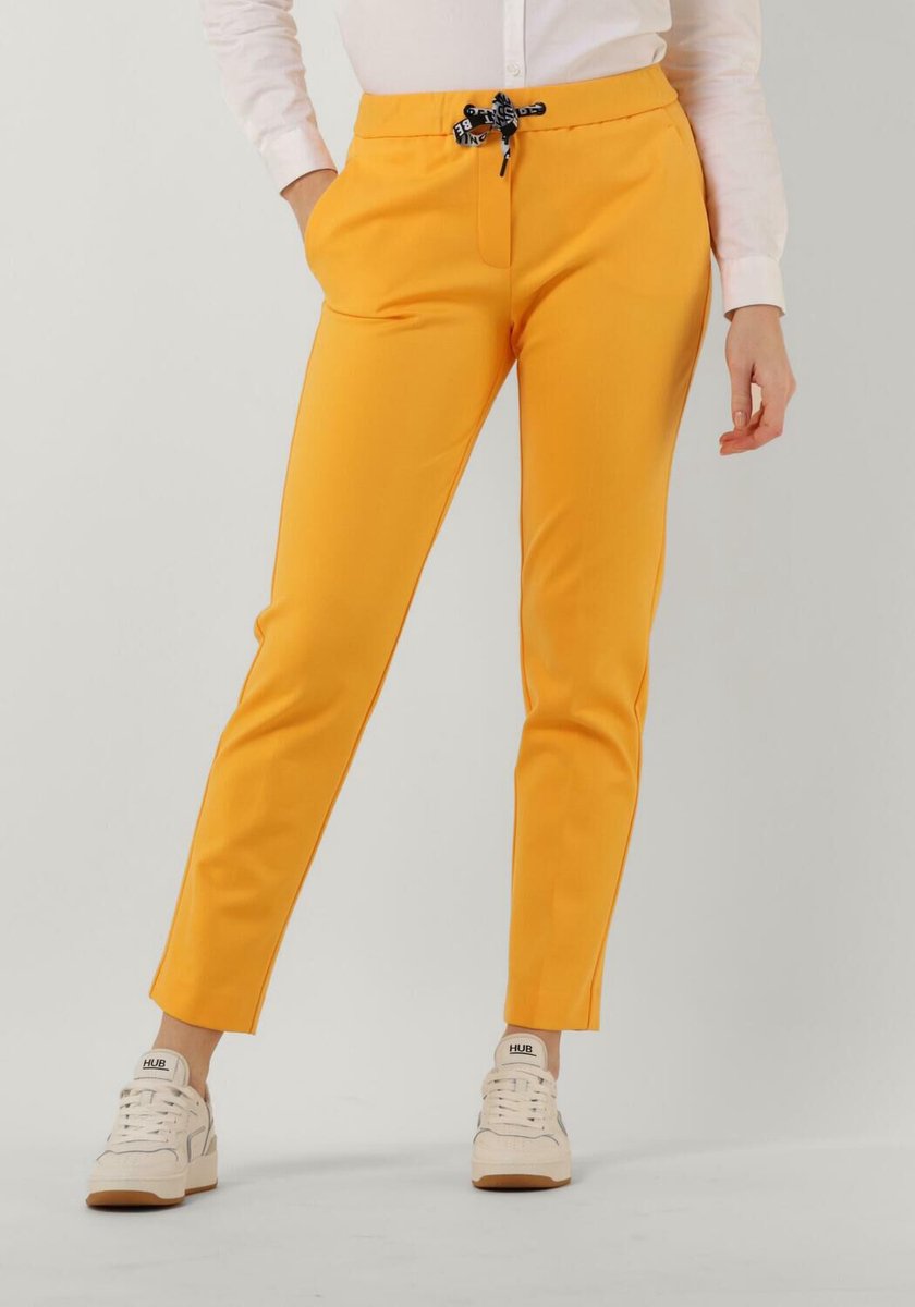 Beaumont Pants Chino Double Jersey Broeken & Jumpsuits Dames - Jeans - Broekpak - Oranje - Maat 40