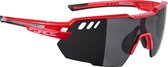 FORCE AMOLEDO Matt Rood Polarized Sportbril met UV400 Bescherming en Flexibel TR90 Frame - Unisex & Universeel - Sportbril - Zonnebril voor Heren en Dames - Fietsaccessoires