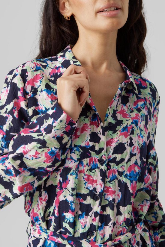 Vero Moda VMSARA LS Calf Shirt Dress WVN Jurk, Reseda/AOP: Sara, XL, Reseda/Aop:sara, XL Vero Moda VMSARA LS Calf Shirt Dress WVN Jurk, Reseda/AOP: Sara, XL, Reseda/Aop:sara, XL