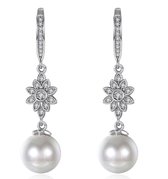 N3 Collecties Wit Parel Bead Tassel Drop Dangle Oorbellen voor vrouwen
