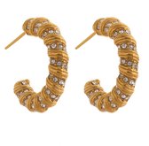 Oorbellen - Yehwang - Hoops - Statement oorbellen - stainless steel sieraden