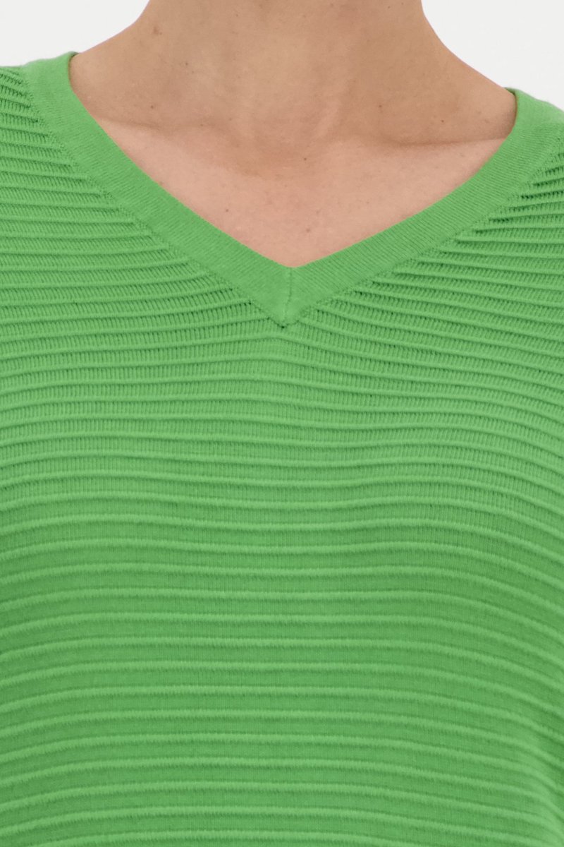 Claude Arielle by e5 - Groen truitje in geribbelde stof - Dames - Maat M |  bol.com