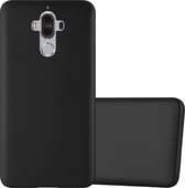 Cadorabo Hoesje voor Huawei MATE 9 in METALLIC ZWART - Beschermhoes gemaakt van flexibel TPU silicone Case Cover