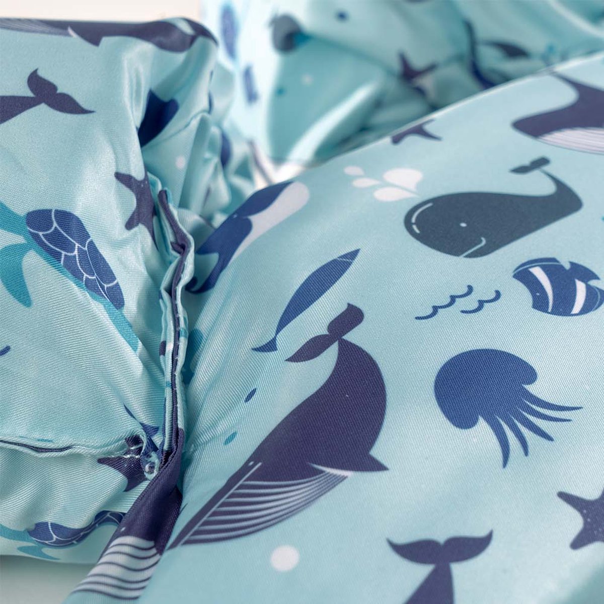 HappySwimmer Puddle Jumper - Zwemvest met walvis print voor kinderen — afbeelding 3