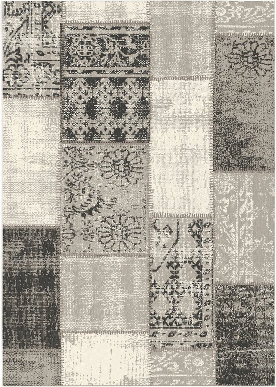 Karat Buitenkleed - Tuintapijt - Vloerkleed - Cotton - Grijs - 80 x 150 cm