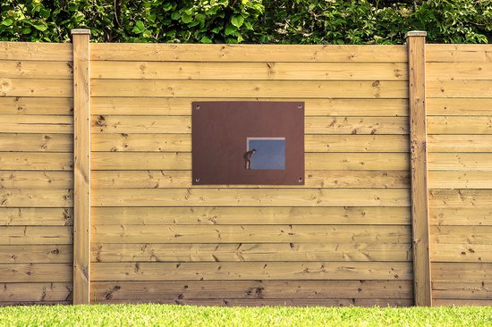 Tableau jardin Homme - Vintage - Design - 80x60 cm - Affiche jardin - Toile jardin - Affiche extérieur