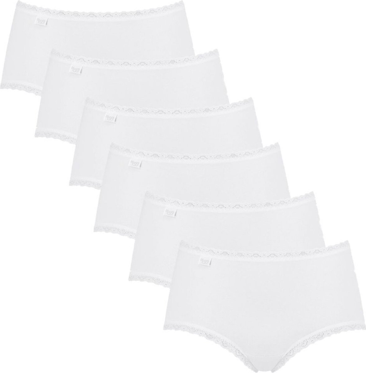 sloggi Dames midi slip 6 pack 24/7 Cotton Lace