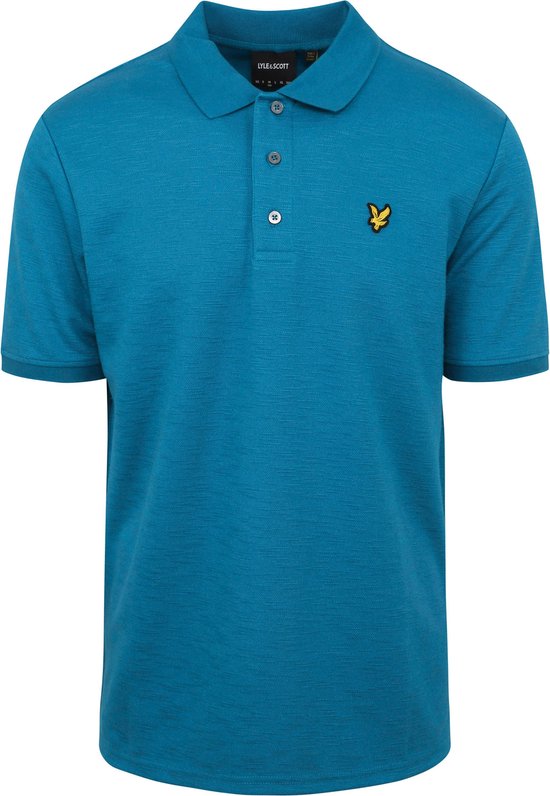 Lyle and Scott - Polo Petrol Blauw - - Heren Poloshirt Maat XL