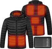 Basila® Verwarmde Jas met Powerbank - L - 8 Zones - Thermo Kleding - Heating Jacket - Elektrische kleding - Thermo Jas - Verwarmde Kleding