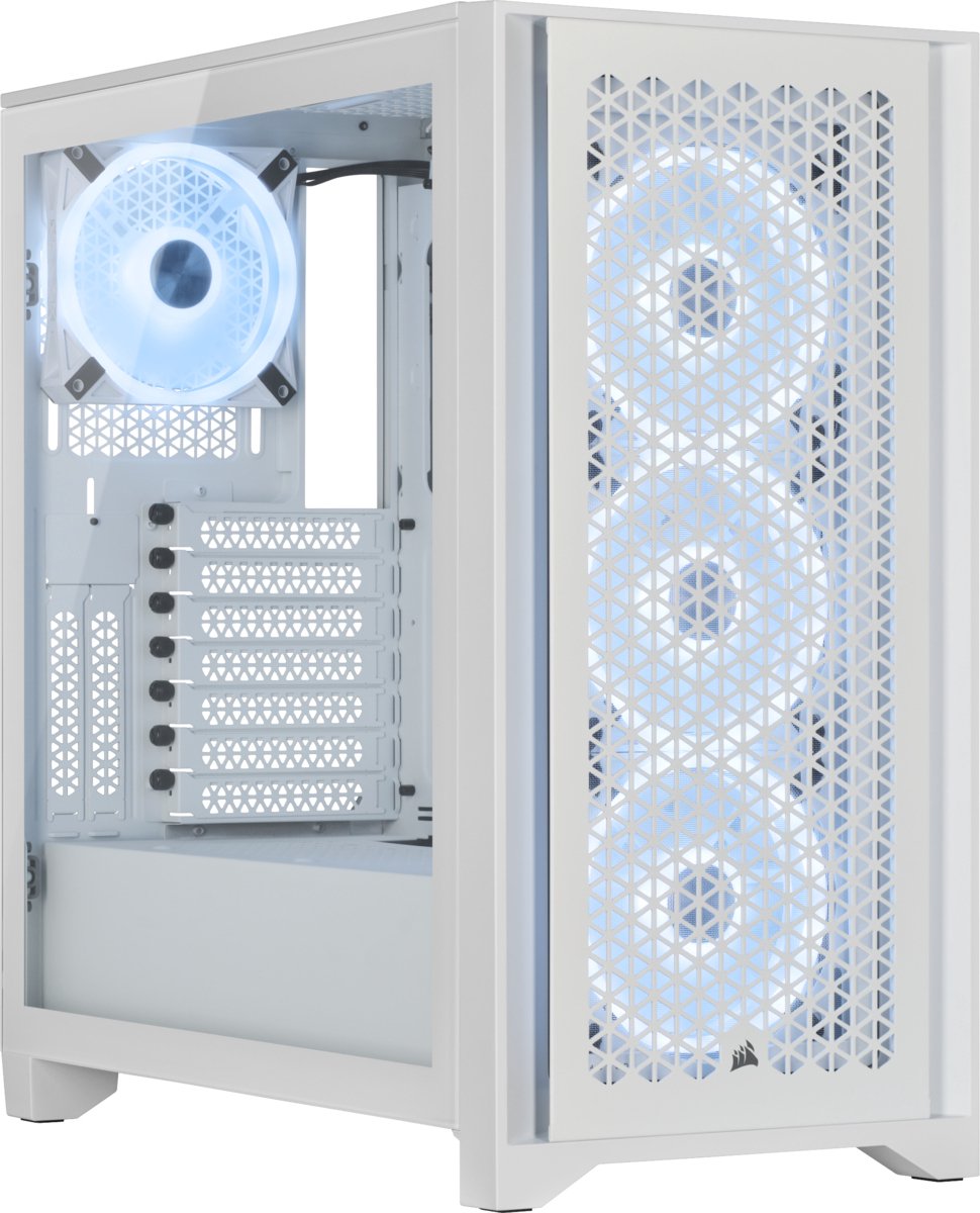 Corsair 4000D RGB AIRFLOW True White USB-A 3.2 (5 Gbit/s), USB-C 3.2 (5 Gbit/s), Window-kit