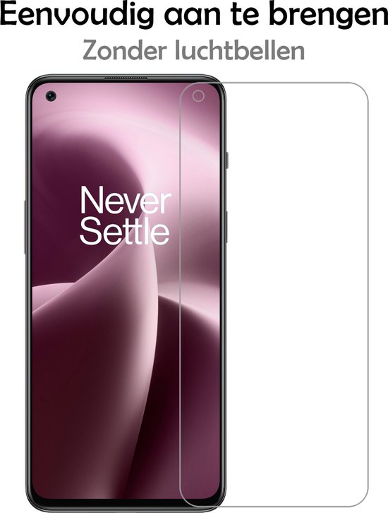 Coque OnePlus Nord 2T Coque arrière en Siliconen avec protection d'écran - Coque OnePlus Nord 2T - Transparente