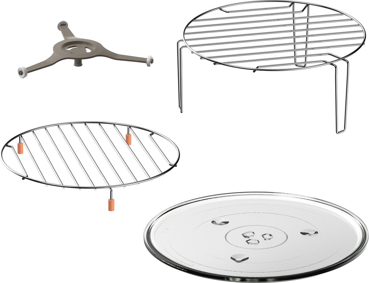 Inventum MN297CB Combimagnetron - 29L - 1000W - Hetelucht- en grillfunctie - 10 kookprogramma's - 4 combistanden - Ontdooifunctie - Kinderslot - Zwart — afbeelding 4