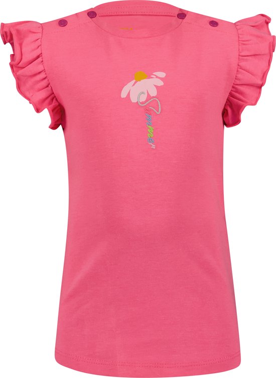 4PRESIDENT T-shirt meisjes - Neon Pink - Maat 74 - Meiden shirt