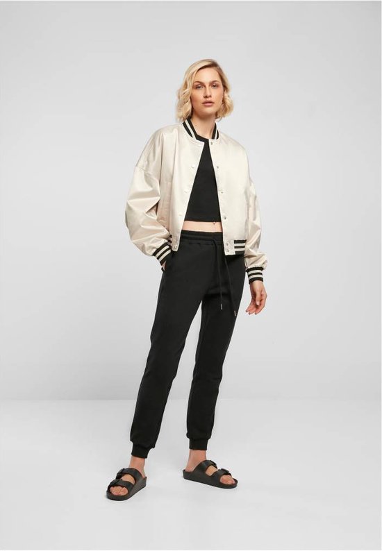 Urban Classics Varsity jacket 3XL Satin Groen