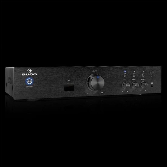 Auna AV2-CD508BT - Hifi Versterker met bluetooth - Audio versterker met afstandsbediening - Zwart - Auna