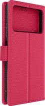 Cover Geschikt voor Xiaomi Redmi Note 11 Pro 5G Flip Wallet Stand Video roze