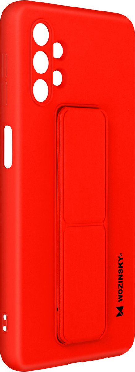 Wozinsky vouwbare magnetische steun Samsung Galaxy A32 5G silicone hoes rood