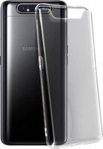 Geschikt voor Samsung Galaxy A80 Case Resistant Soft Flexible Gel Silicone transparant