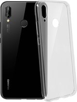 Geschikt voor Huawei P20 Lite Flexibele Siliconen Case Versterkte Hoeken Dun Transparant