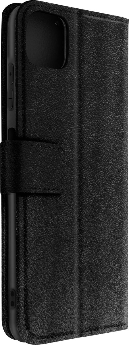 Cover Geschikt voor Samsung Galaxy A22 5G Flip Wallet Stand Video zwarte