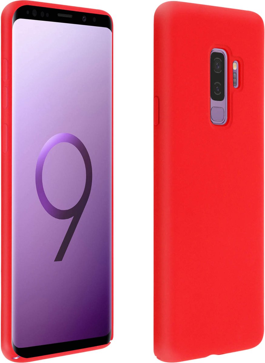 Samsung Galaxy S9 Plus siliconen hoesje semi-rigide Soft-touch afwerking rood