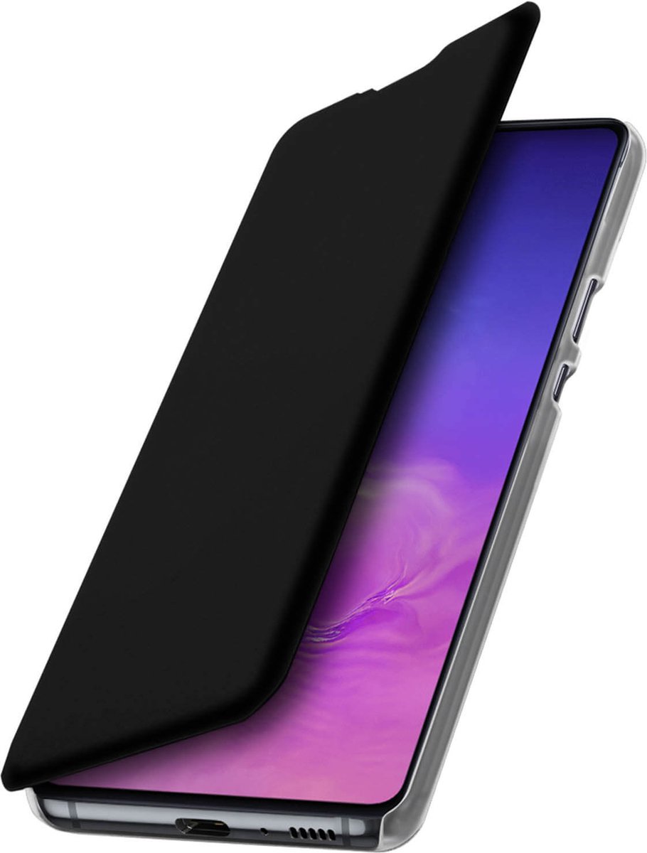 Geschikt voor Samsung Galaxy S10 Lite Flip Wallet Kaarthouder Hoes zwart
