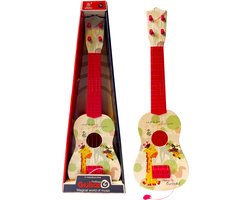 Speelgoed gitaar - met 4 snaren - Guitar G - Giraf -54CM