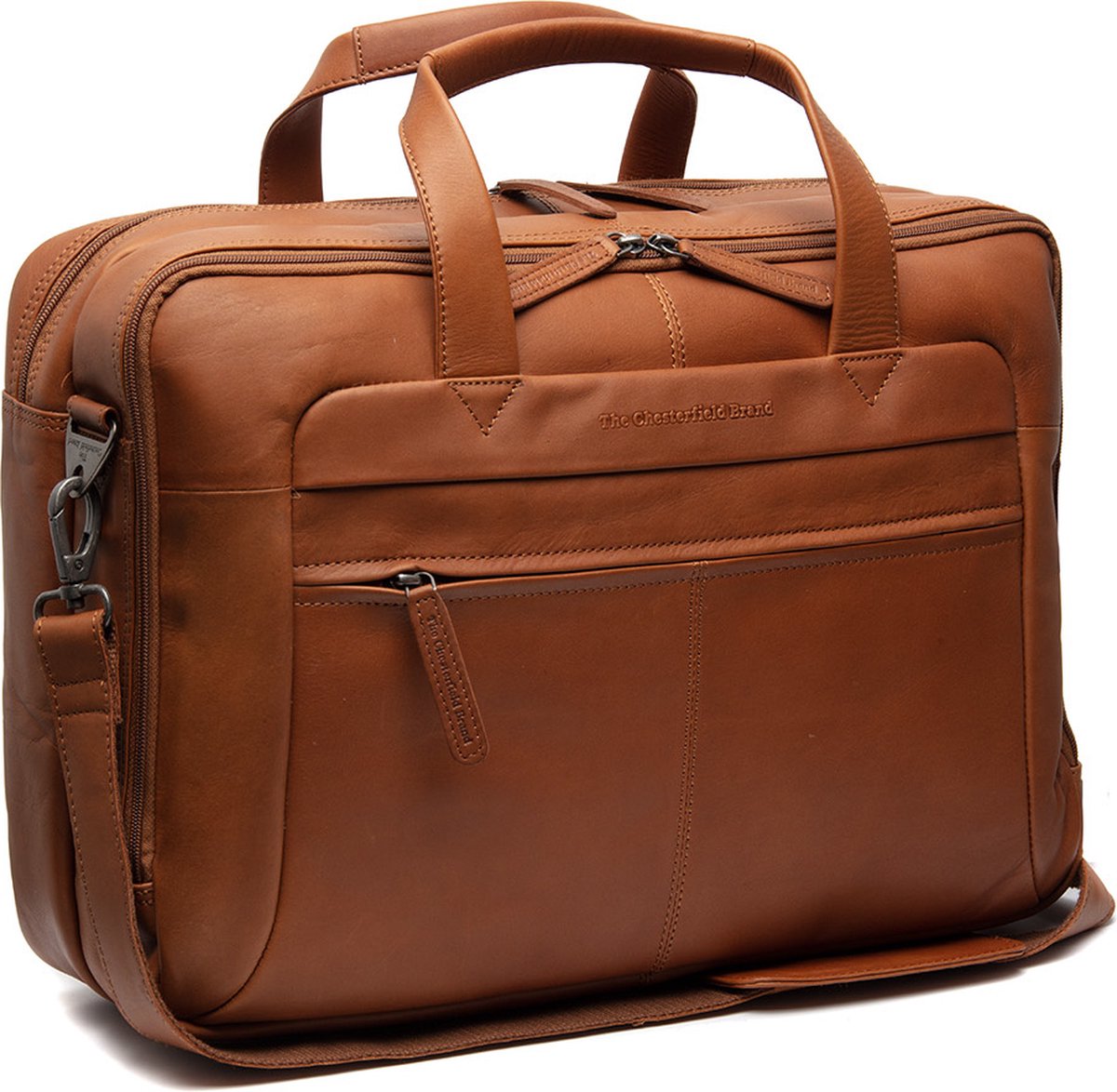 The Chesterfield Brand - Leren Laptoptas Cognac Ryan