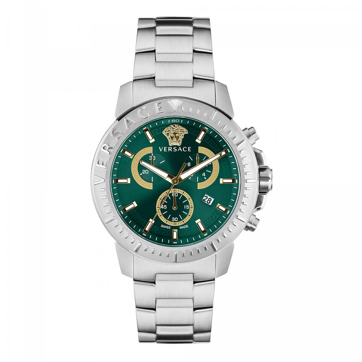 Versace VE2E00821 horloge mannen - Roestvrij Staal - zilver
