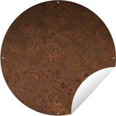 Tuincirkel Roest - Oranje - Bruin - 150x150 cm - Ronde Tuinposter - Buiten