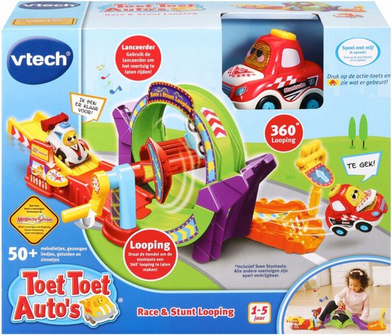 VTechToet Toet Auto's Race & Stunt Looping - Cadeau - Educatief Babyspeelgoed - Speelgoed 1 tot 5 Jaar - VTech