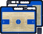 Tactiekbord basketbal - Tactiekborden - Coachbord - Coachboard - Coaching en training - Inclusief stift en wisser - Veldmateriaal - 42.5 x 32 cm (lxb) - Zwart en Blauw