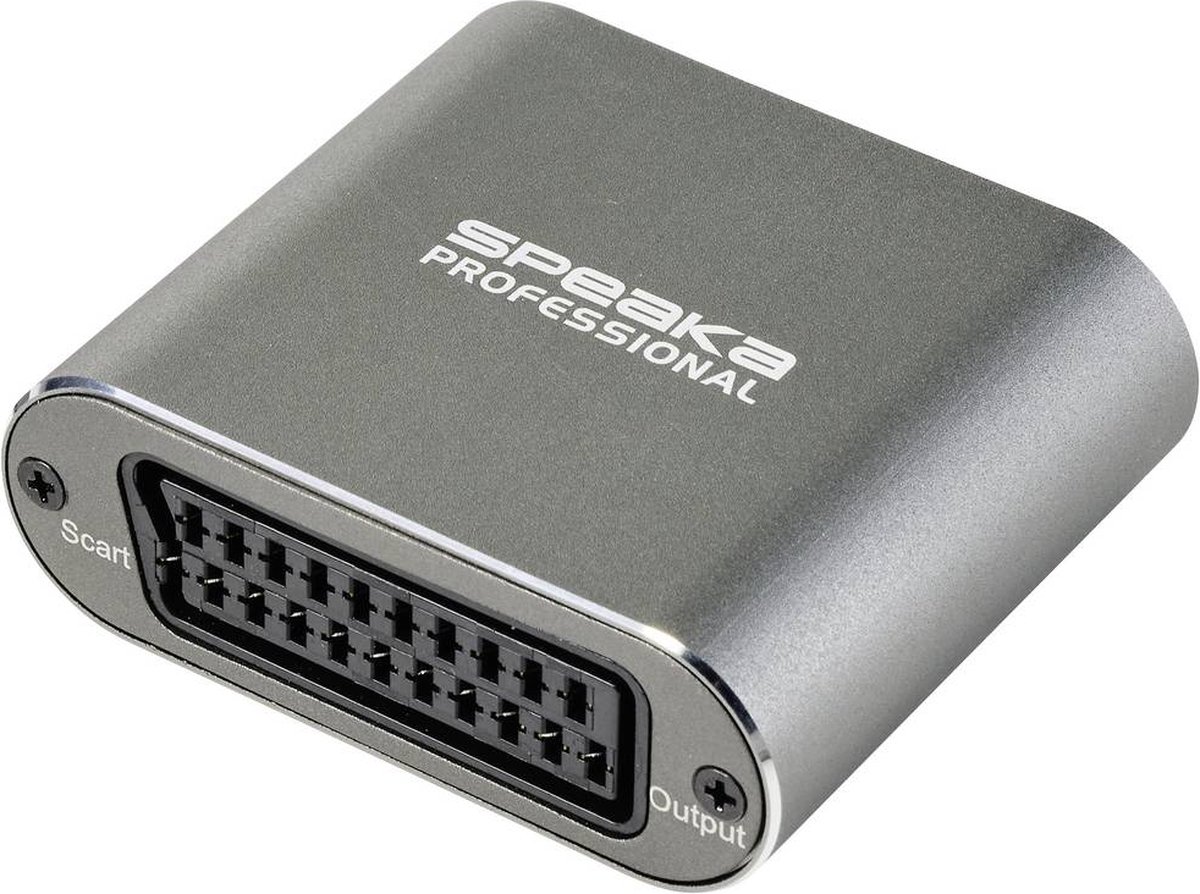 SpeaKa Professional TV, monitor Converter SP-HSC-200 [HDMI - SCART] 3840 x 2160 Pixel