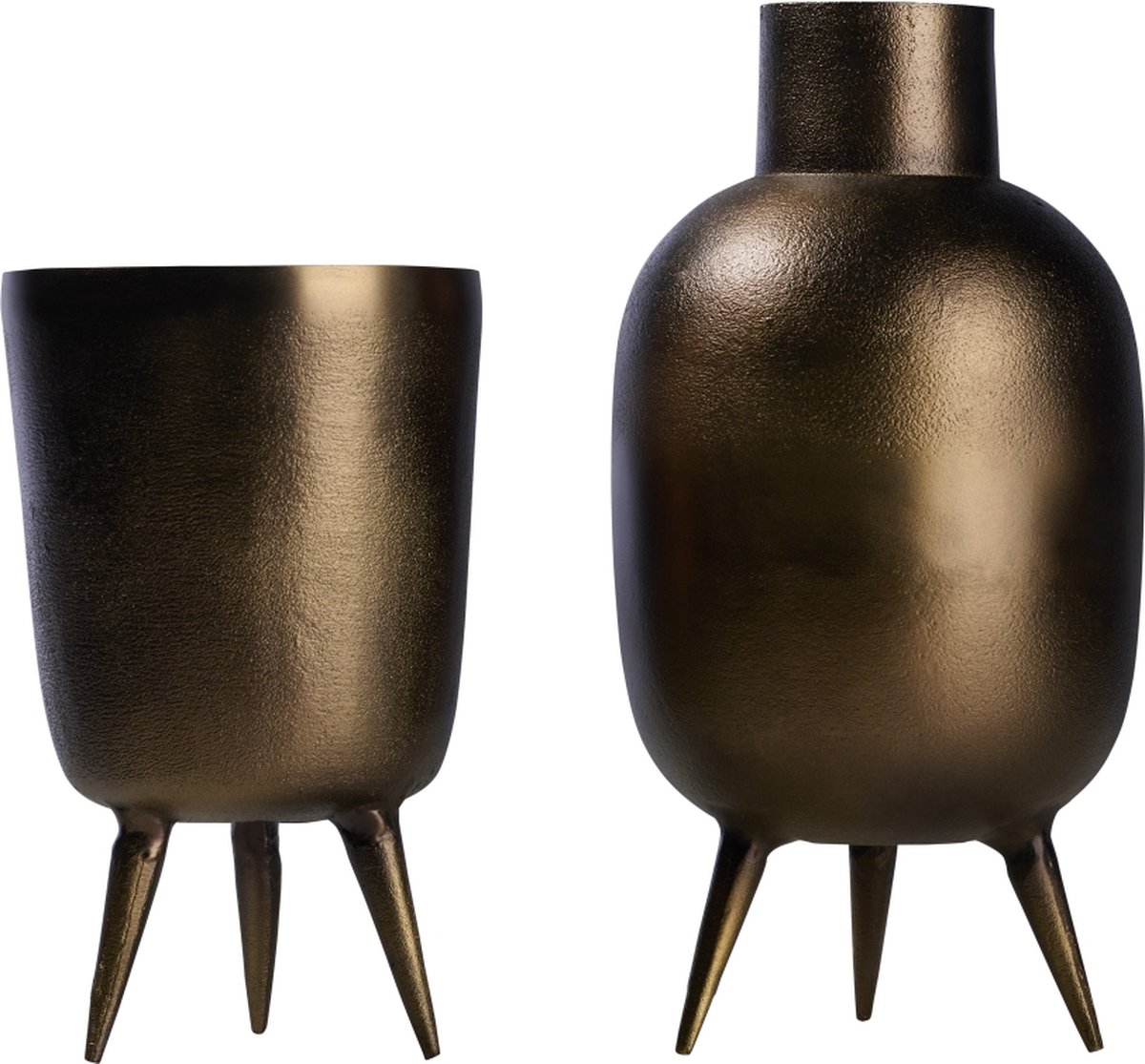 vaas Canzo - metaal - Koper - 18 x 40 x 18 cm (BxHxD) | bol.com