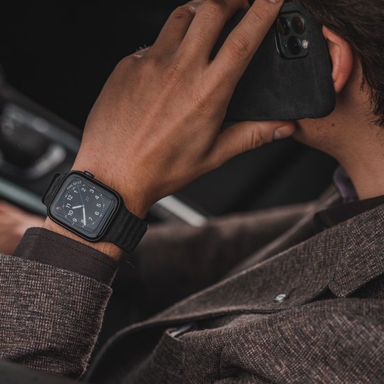 Bracelet Apple Watch 44 mm en Alcantara - Blue Ocean