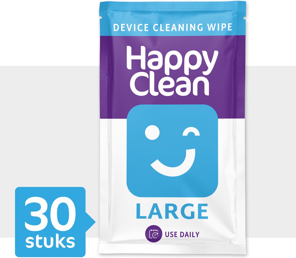 Lingettes de nettoyage Happy Clean Singlepack - 30 pièces - lingettes de  nettoyage
