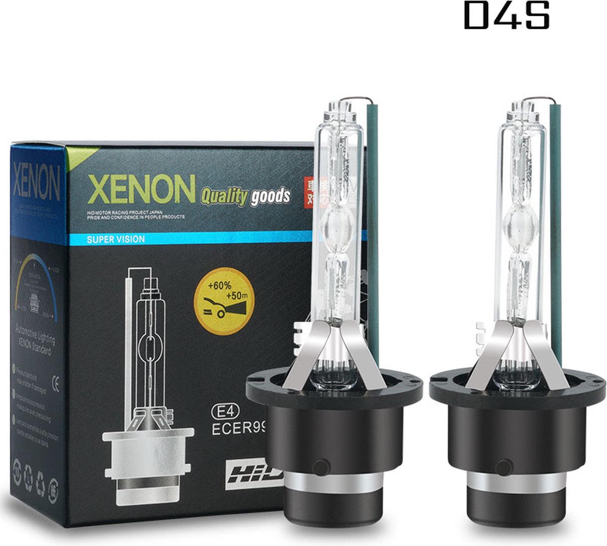 TLVX D4S 35W 12V Origineel Xenon Lampen 12.000K (2 stuks) / Blauw - Paars licht / HID lampen / 35W / Xenon bulbs / Dimlicht / Grootlicht / Hoge Lichtopbrengst / Xenon Koplampen / Auto Lamp / CANBUS / Autolampen / Origineel D4S Xenon (2 stuks)