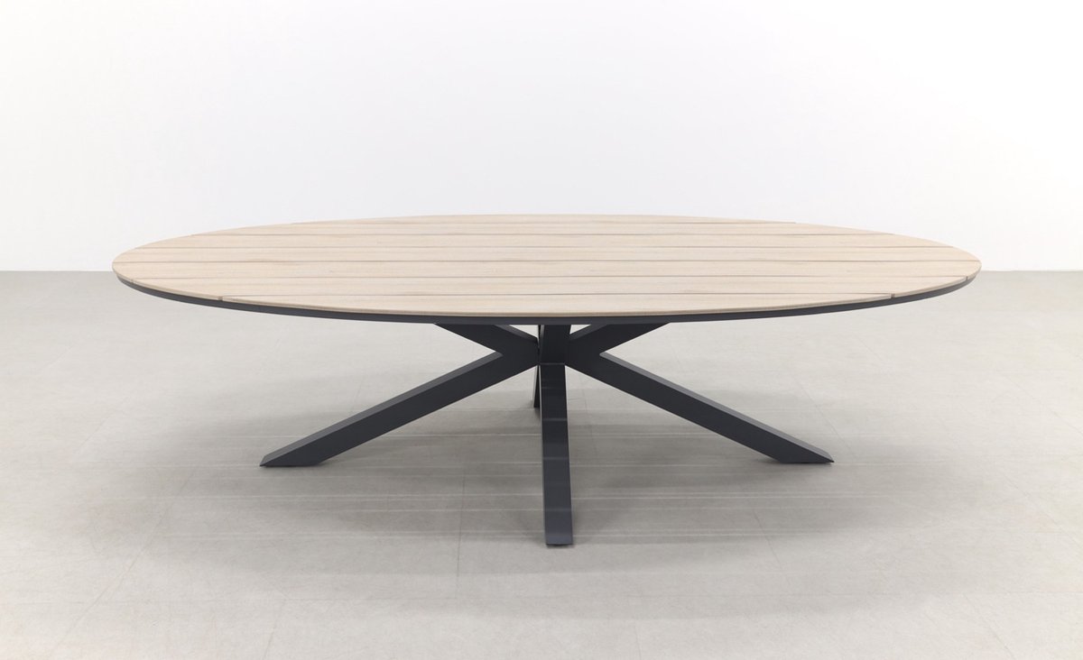 Hartman Napoli Xerix / GI Edison 280x140 cm. tafel - ovale verstelbare tuinset – foto 3