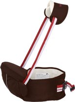 Porte Bébé avec bandoulière - Marron - Support de hanche pour Bébé et tout-petit - Sac de transport contre les maux de dos - Carrier -bébé pour siège de Hip