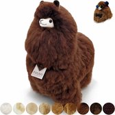 Alpaca Knuffel - Walnut - Alpacawol - Groot - 50 cm - Handgemaakt, Natuurlijk & Fairtrade - Allergie-vrij
