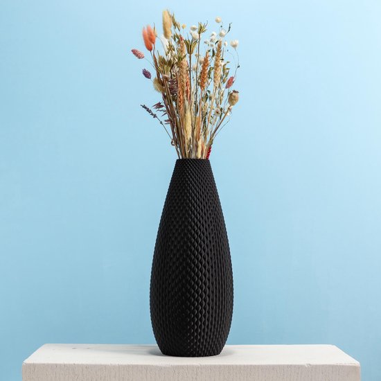 VASE,White-M--Vase Circulaire En Céramique Creuse, Poterie Décorative De Style Nordique En Forme