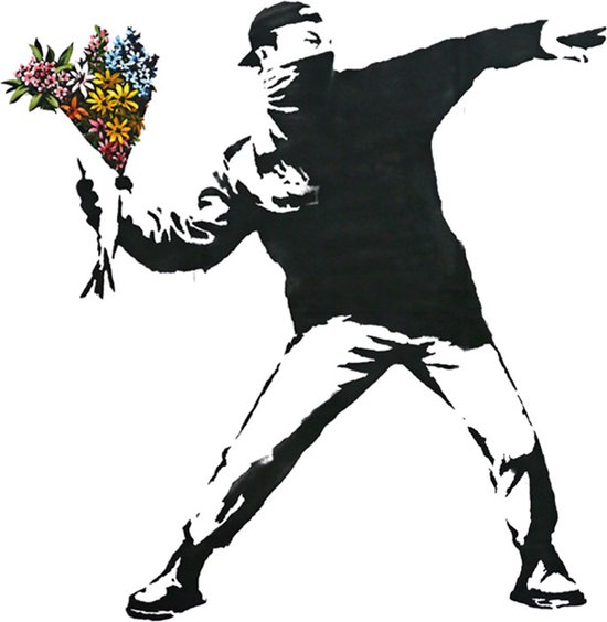 Flower Thrower Banksy Art Print 30x40cm | Poster