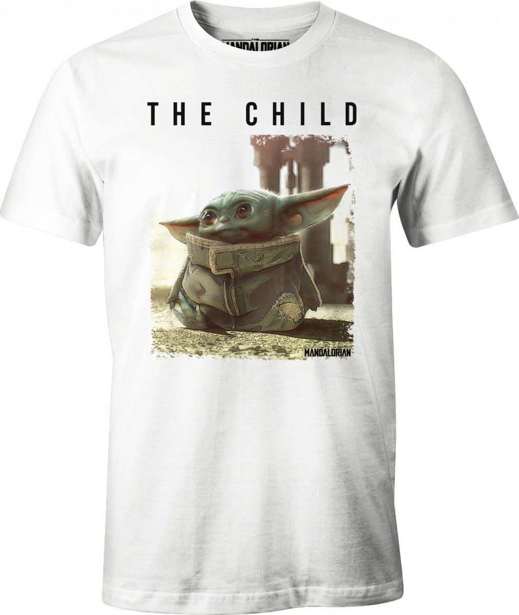 The Mandalorian - Logo The Child White T-Shirt XXL