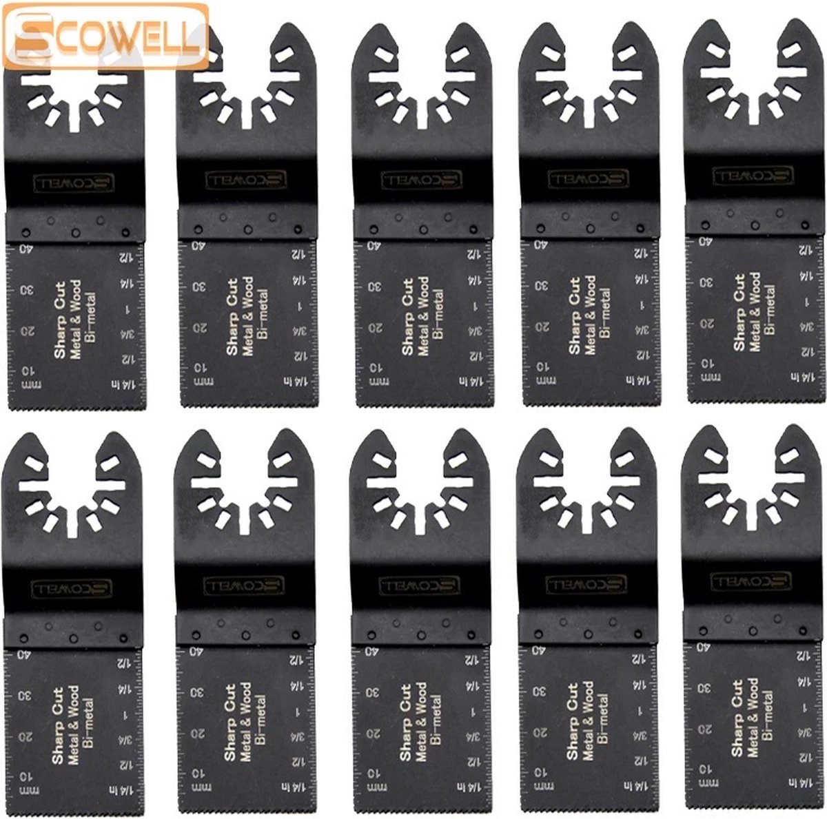 EsportsMJJ Oscillerende multitool zaagblad Bi-metaal 44mm zaagbladen voor Fein Bosch MultiMaster