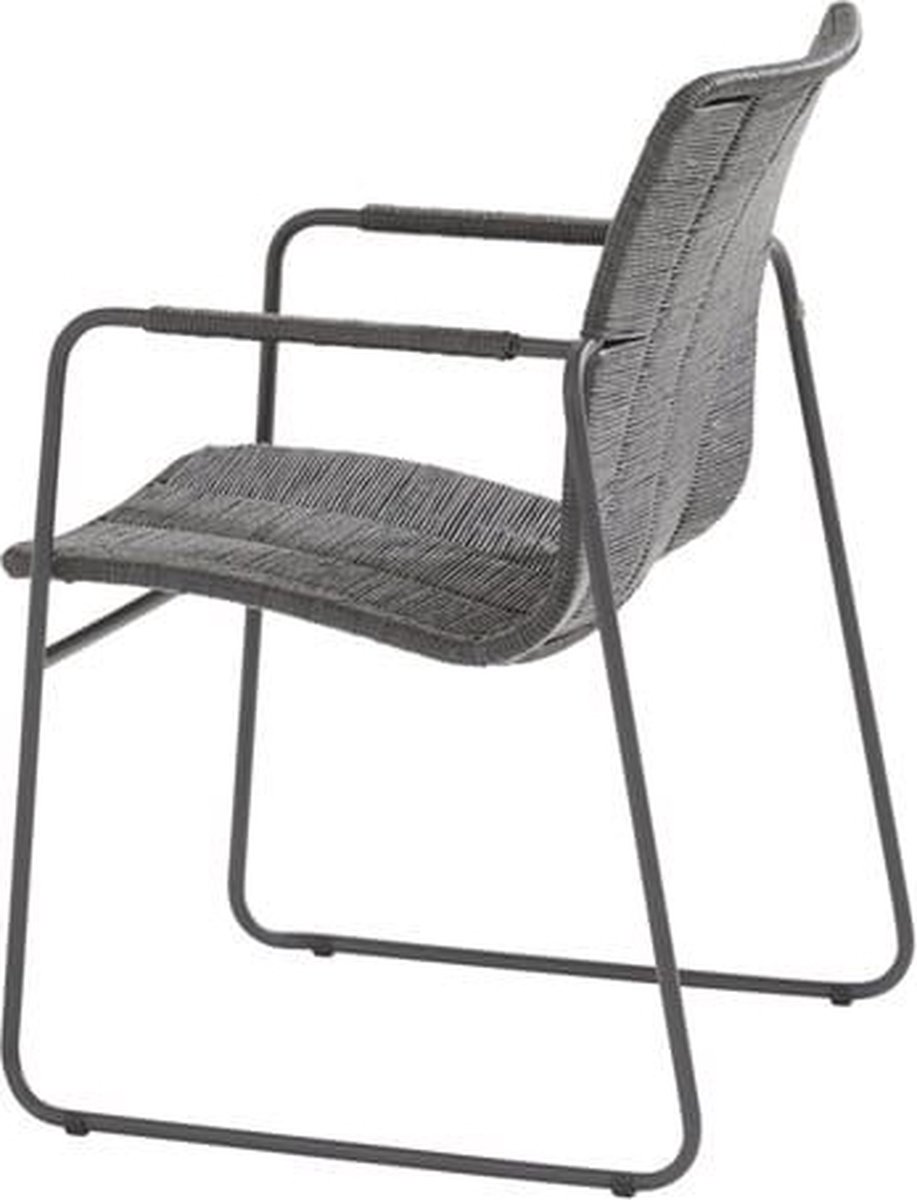 Taste by 4 Seasons Palma chaise empilable dining anthracite